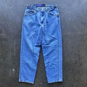 Vintage 90s Levi's Silver Tab Baggy Jeans Light Wash Sz 34x32 USA Made